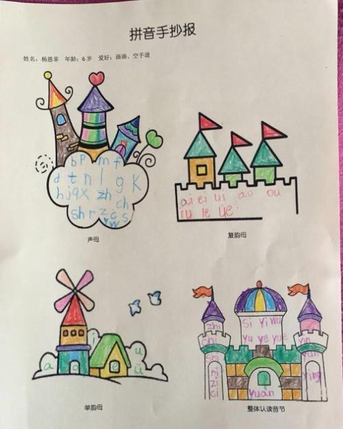特色作业快乐学拼音手抄报 快乐寒假手抄报