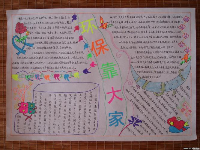 三年级环保手抄报版面设计图3 手抄报大全 手工制作大全 中国儿童资源