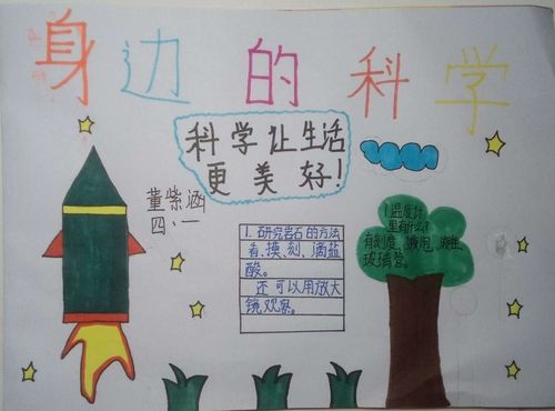 相邸中小 向阳花班科学主题手抄报