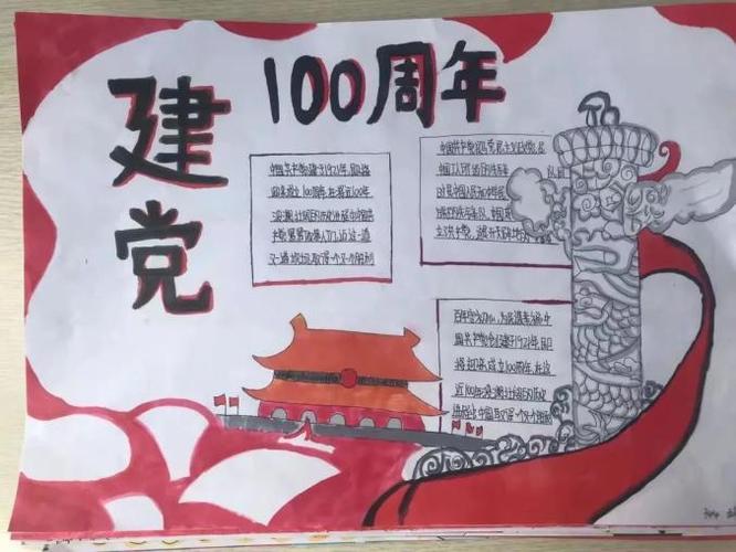 简单的手抄报2024光辉历程100年手抄报一等奖纪念新中国成立100周年手