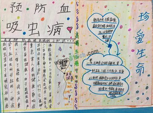 传染病的手抄报预防吸血虫病手抄报预防寄生虫手抄报预防蛔虫手抄报