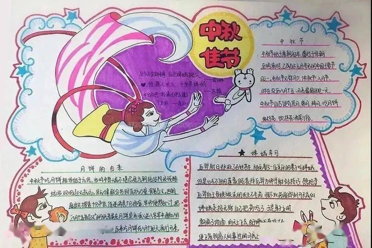 小学作文素材中秋节手抄报图片素材 模板 文字 手机搜狐网