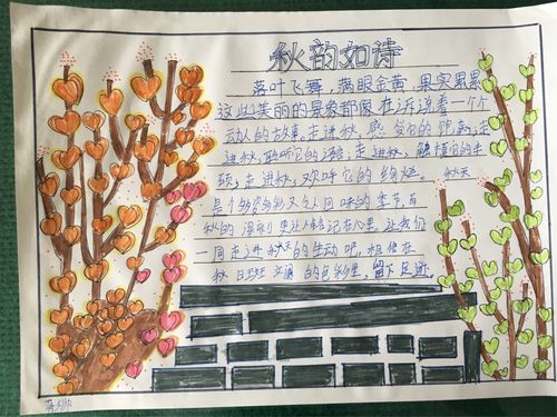 秋之韵 师范附小六年级六班主题手抄报一览