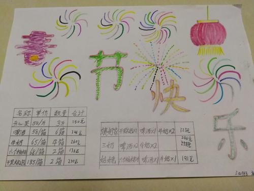 励精学科实践 砥砺躬行 三年级二班数学实践活动手抄报展