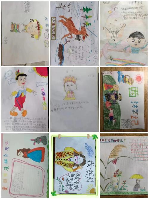 石家庄市草场街小学一年级五班开展 我最喜欢的绘本角色 手抄报活动