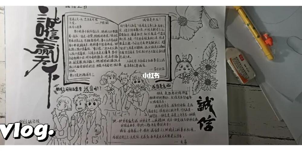 诚信手抄报