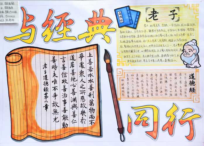 图书馆举办与经典同行以圣贤为师手抄报比赛