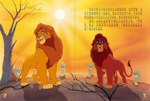 狮子和老虎的英语手抄报 狮子王英语手抄报