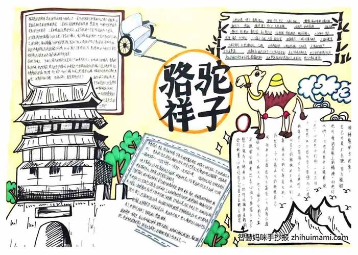 骆驼祥子手抄报 好书推荐手抄报