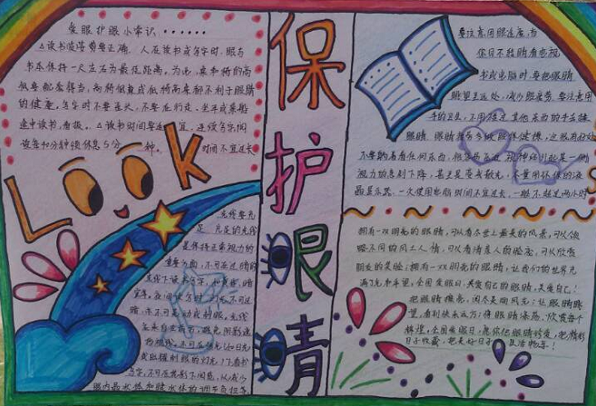 眼睛是心灵的窗户手抄报图片