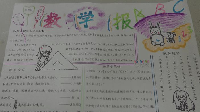 数学手抄报简单又好看好看简单的数学手抄报资料