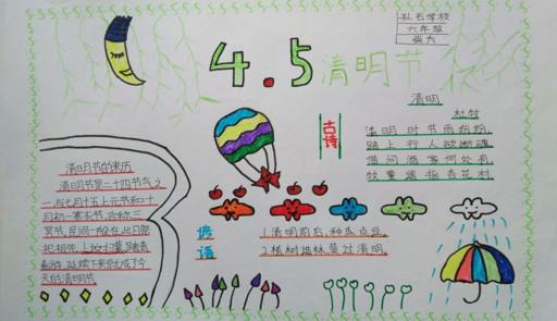 2024清明节手抄报图片简单又漂亮 10p