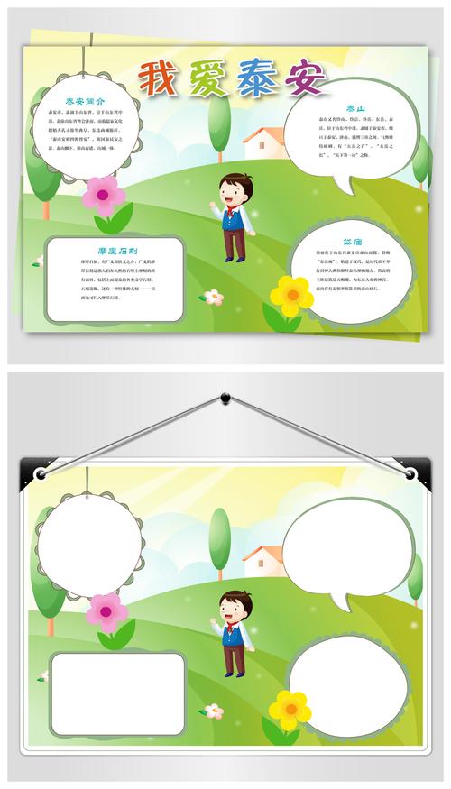 泰安旅游手抄报