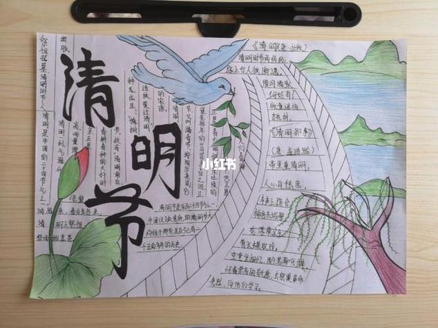 年级清明节手抄报清明节手抄报清明节关于新冠肺炎的清明节手抄报清明