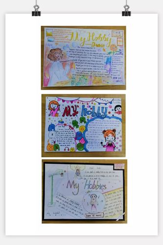 初二年级举办了以 my hobby 为主题的英语手抄报展示活动 进一步培养