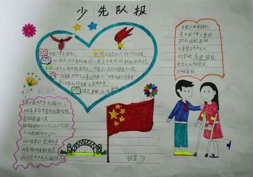 关于启程中队的手抄报少先队的手抄报
