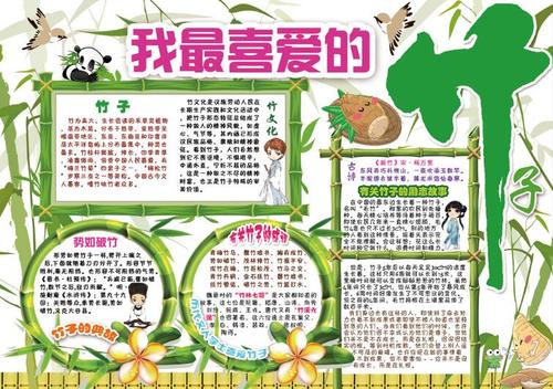 成语故事竹子手抄报图片大全