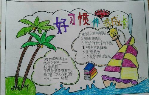 文明习惯养成教育的手抄报 好习惯养成手抄报