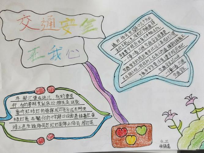 珍爱师生生命 创建平安校园铁北二路小学学生安全手抄报系列之五