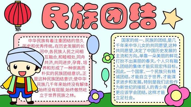 团结就是力量奋斗开创未来手抄报