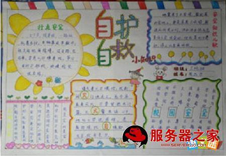 自救自护常识我知道手抄报 手抄报图片简单自我保护小学生手抄报