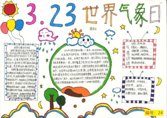 小学生气象科普手抄报小学生科普手抄报