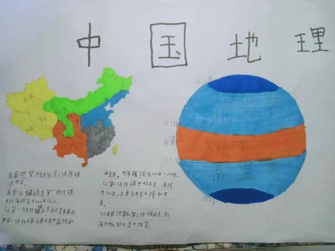 中学生地理亚洲手抄报 中学生手抄报