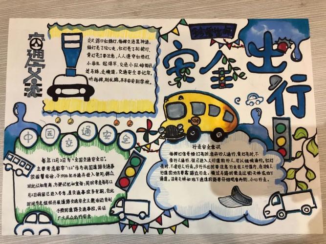 潍坊市中小学生交通安全手抄报大赛已启动内附优秀作品展示