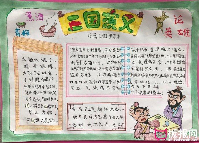 三国时代的失败者 漂亮的三国演义手抄报图片 梦回三国 三国时代的失败者 漂亮的三国演义手抄报图片 梦回三国