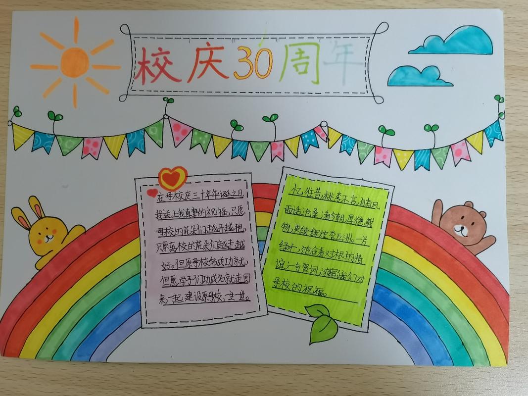 校庆30周年手抄报