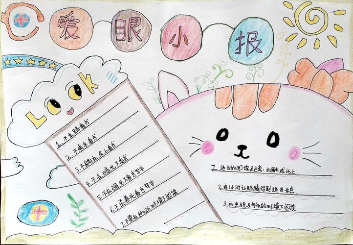大寨中心小学开展 爱眼护眼 科学用眼 手抄报活动