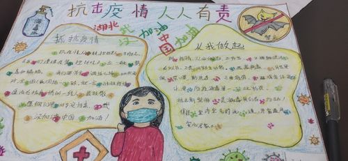 疫情防控 人人有责 安吴小学手抄报活动