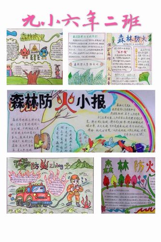 森林草原防灭火宣传教育活 写美篇 一张张手抄报展现了同学们参与