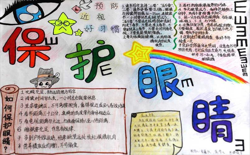 呵护眼睛拥有光明未来刘志丹红军小学一4班手抄报展银河小学二2班停课