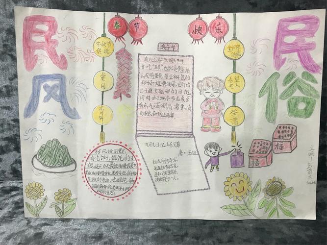 304班 民俗民风 手抄报展