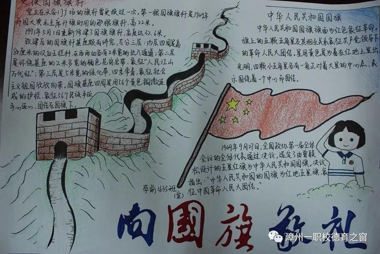 漳州一职校开展 向国旗敬礼 主题手抄报制作评比活动