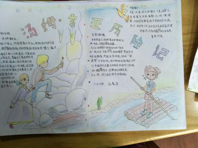 实验一小六6班《汤姆索亚历险记》手抄报