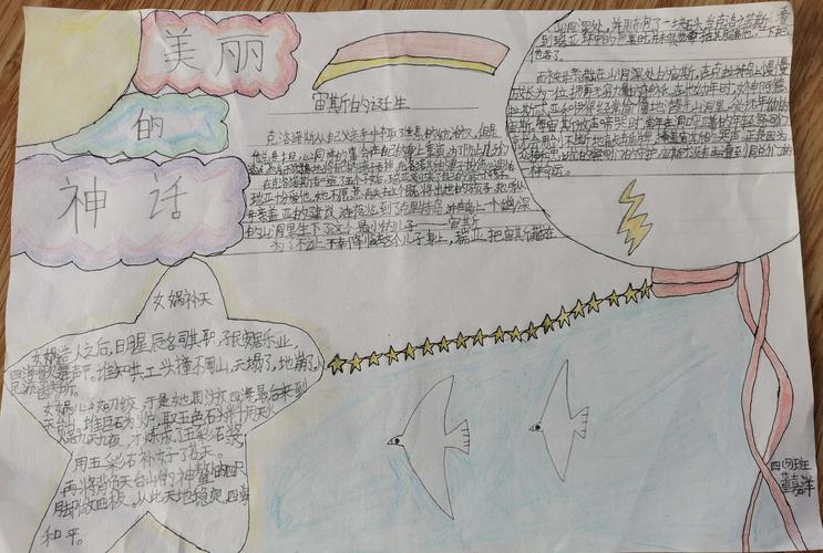 神话 永恒的魅力 浮梁一小四 5 班手抄报集锦