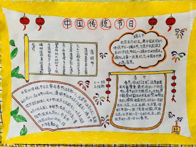 传统节日真好玩手抄报 传统节日手抄报-