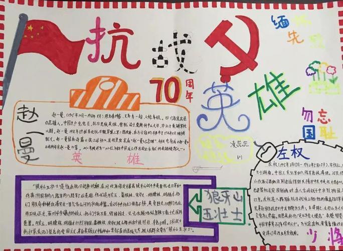 明清抗击外国英勇斗争手抄报爱国英雄手抄报