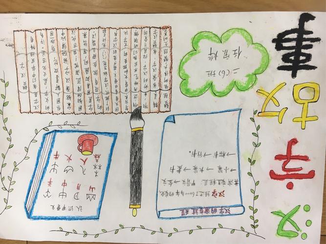 二六班汉字的故事手抄报 二六班汉字的故事手抄报