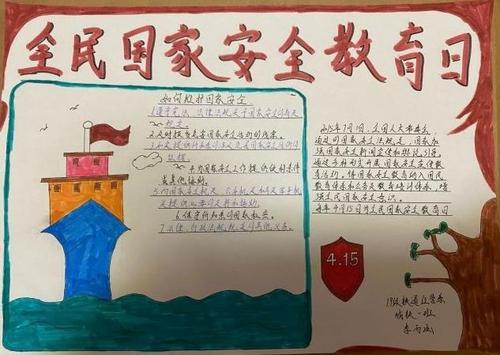 关于415国家安全普法手抄报 国家安全手抄报-