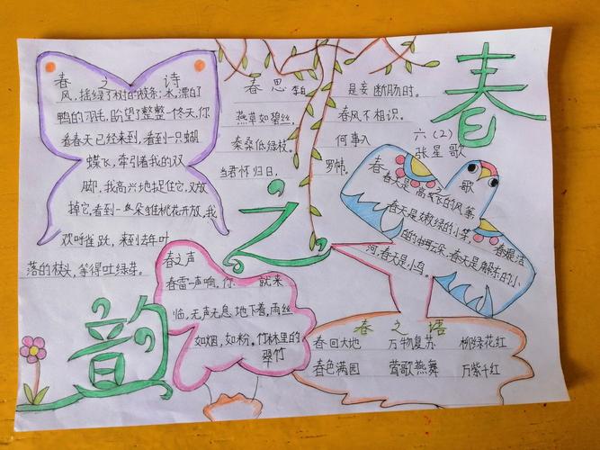 春之韵 手抄报活动