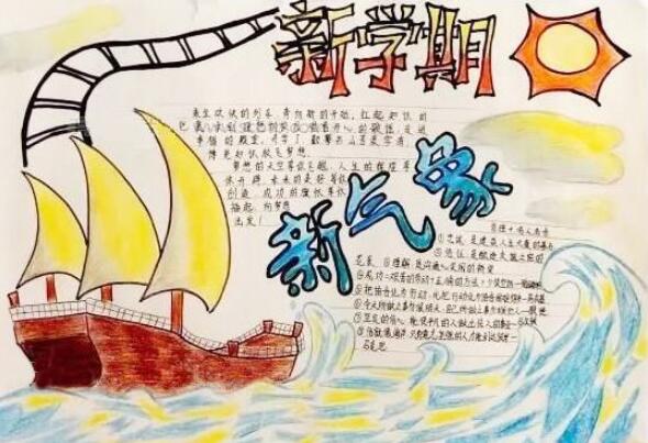 2024新学期创意开学手抄报内容三年级