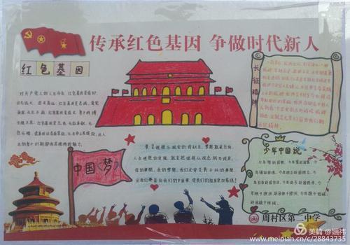 高中优秀生物转基因手抄报传承红色基因手抄报