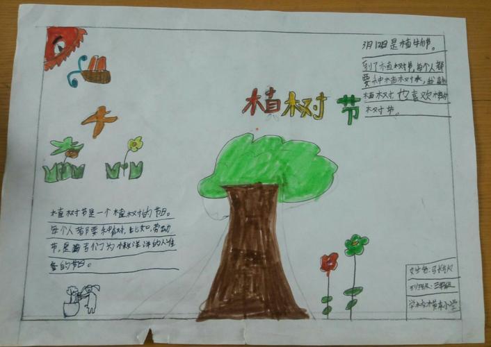 三年级手抄报植树节三年级手抄报植树节内容怎么写