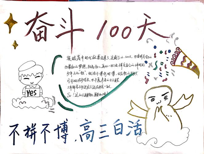 我和我的高三17班手抄报展 第5期:考前100天