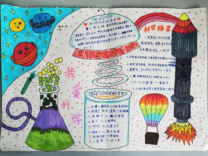 爱科学我宣传主题手抄报活动