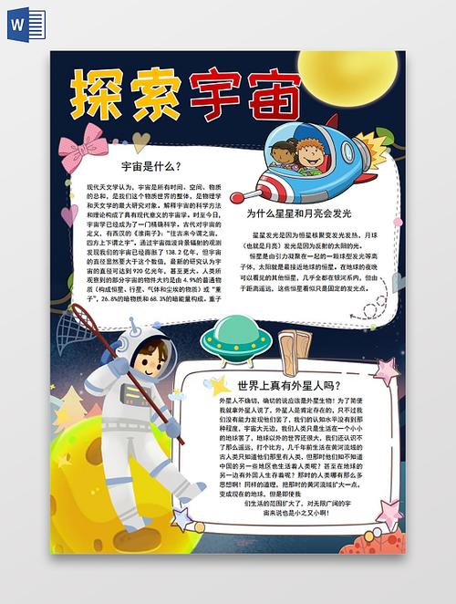 手抄报小报虚幻魔法世界插图作为背景幻想外星球与山水和不明飞行物