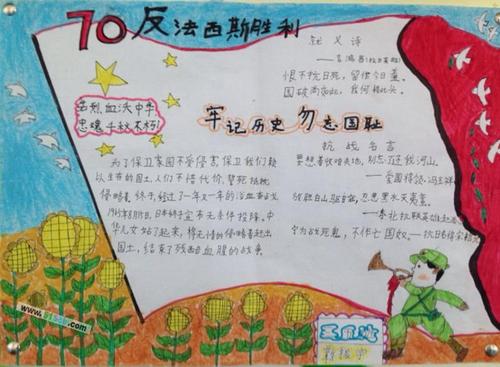 法西斯胜利手抄报资料:世界反法西斯战争胜利和中国抗日战胜利的关系